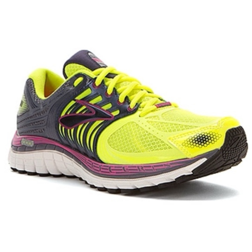 Brooks Glycerin 11 Neon Yellow Athletic Running Sneakers — Size 9